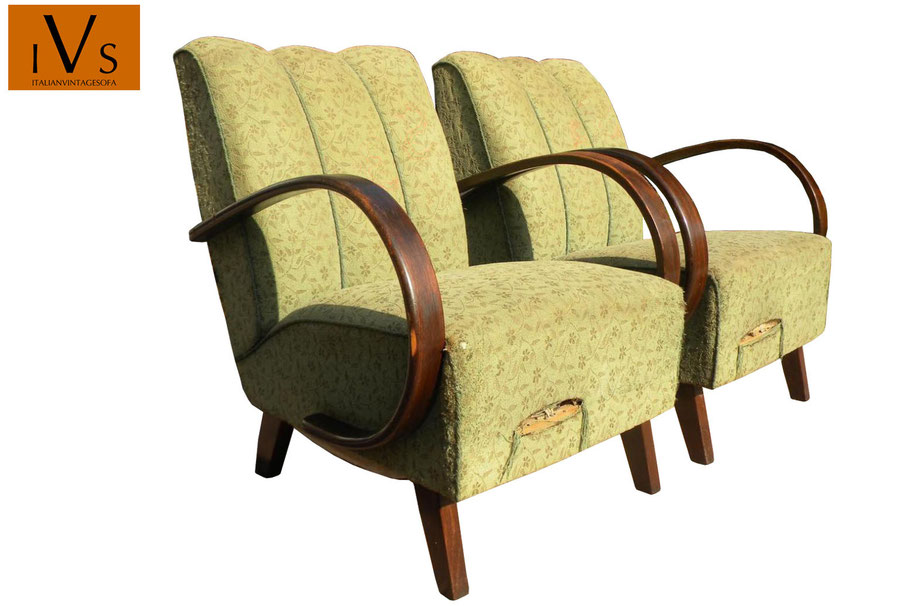 Poltrone art deco vintage in vendita - art deco armchairs for sale