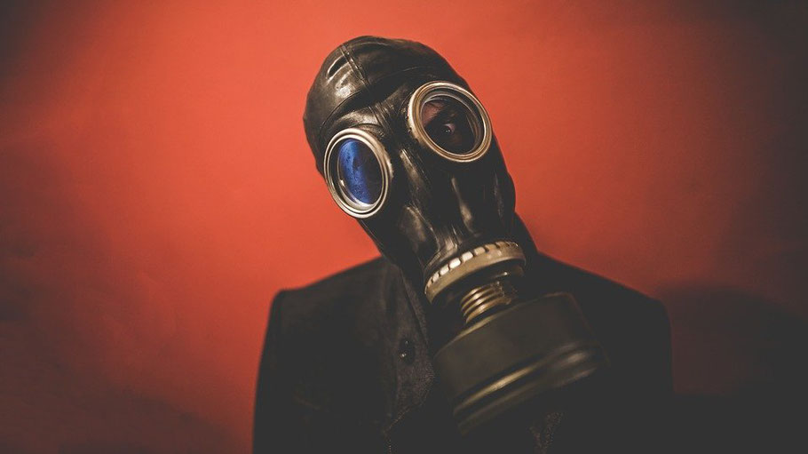 Gas Mask Photoshop Stock Image