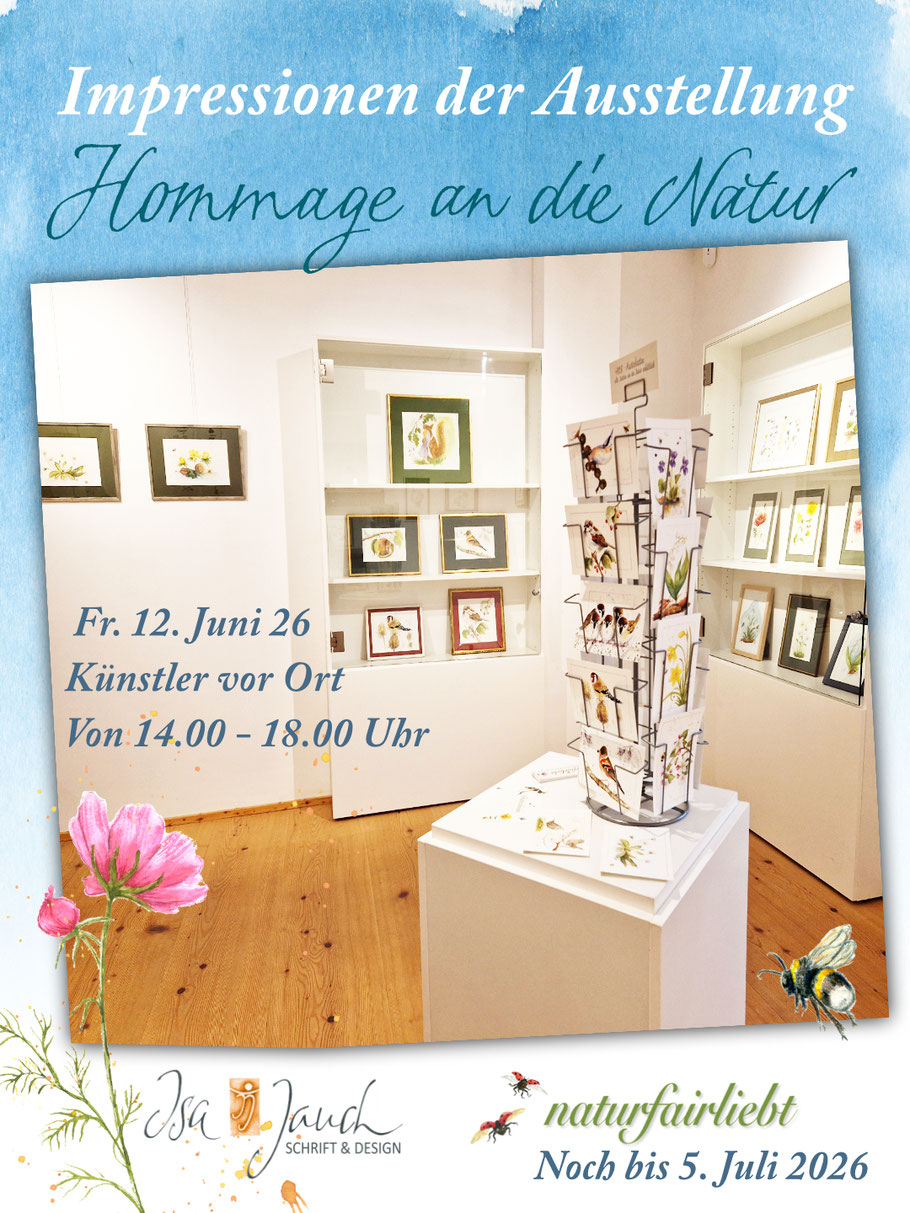 Ausstellung vin Naturfairliebt im Staffelsee Museum in Sehausen bei Murnau