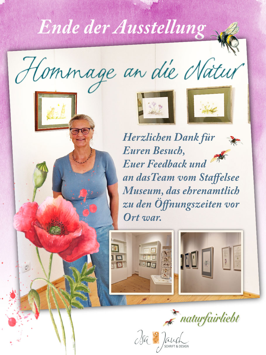 Ausstellung vin Naturfairliebt im Staffelsee Museum in Sehausen bei Murnau
