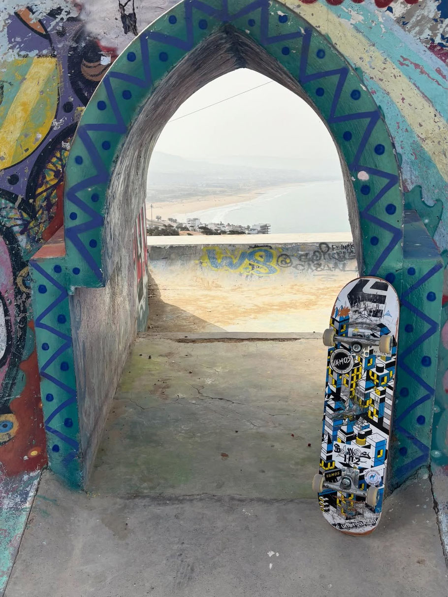 Vamos Skateboards "Invasion" Deck. Shot by Nadia Scherer