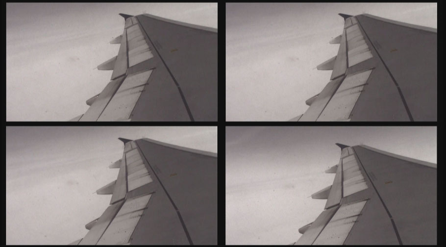 [ Plane ] Captura de la transición de uno de los vídeos proyectados. Detalle.