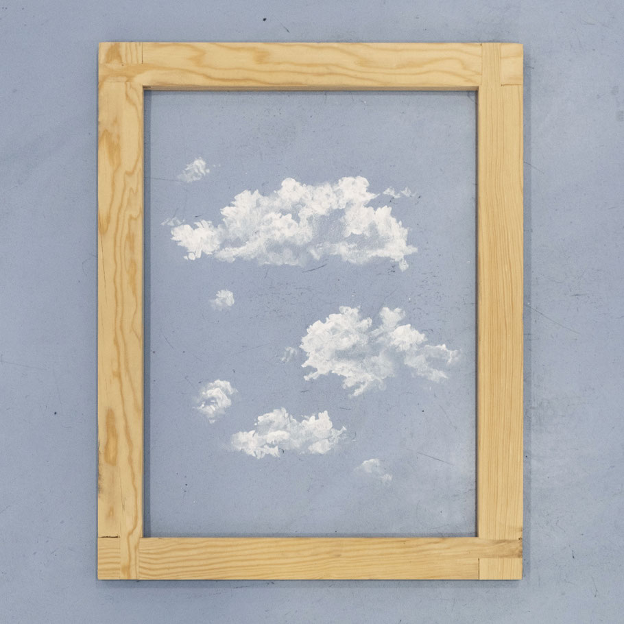 [ Cielo por debajo ] Pintura de pared sobre suelo.