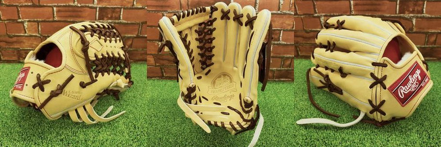 ローリングス　硬式外野手用グラブ　ゴールドキャメル
