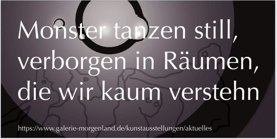 Einladung Galerie Morgenland Hamburg - Monster tanzen still Dezember 2025