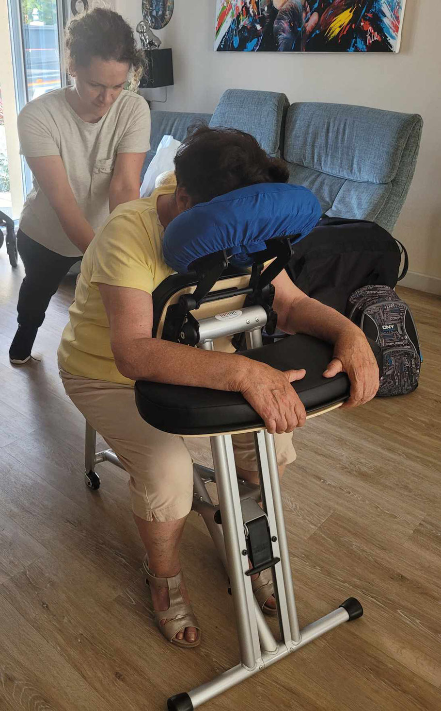 Prestation chez une cliente à son domicile