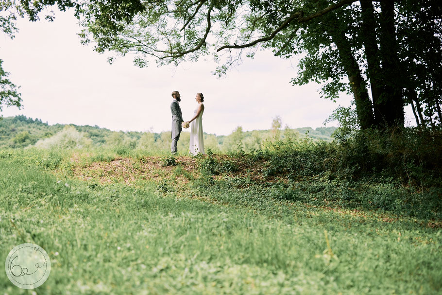 Hochzeit-freie Trauung-Vintage-Spitze-Gefühle