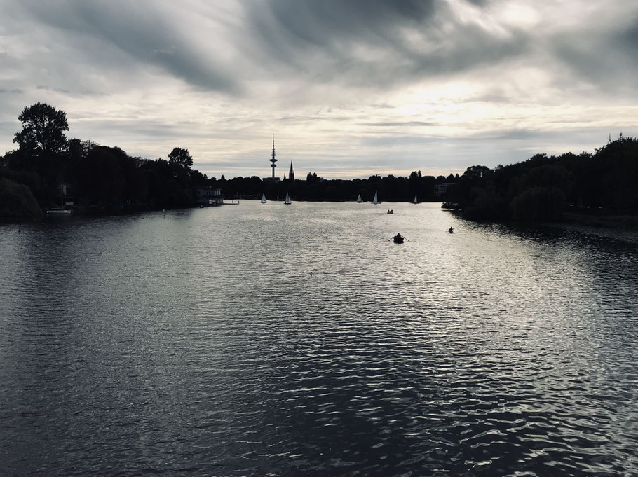 Sonnenuntergänge und die Außenalster = Dreamteam