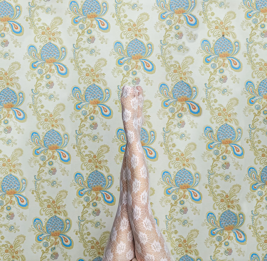 Italian haute couture lingerie - signature stretch lace stockings set
