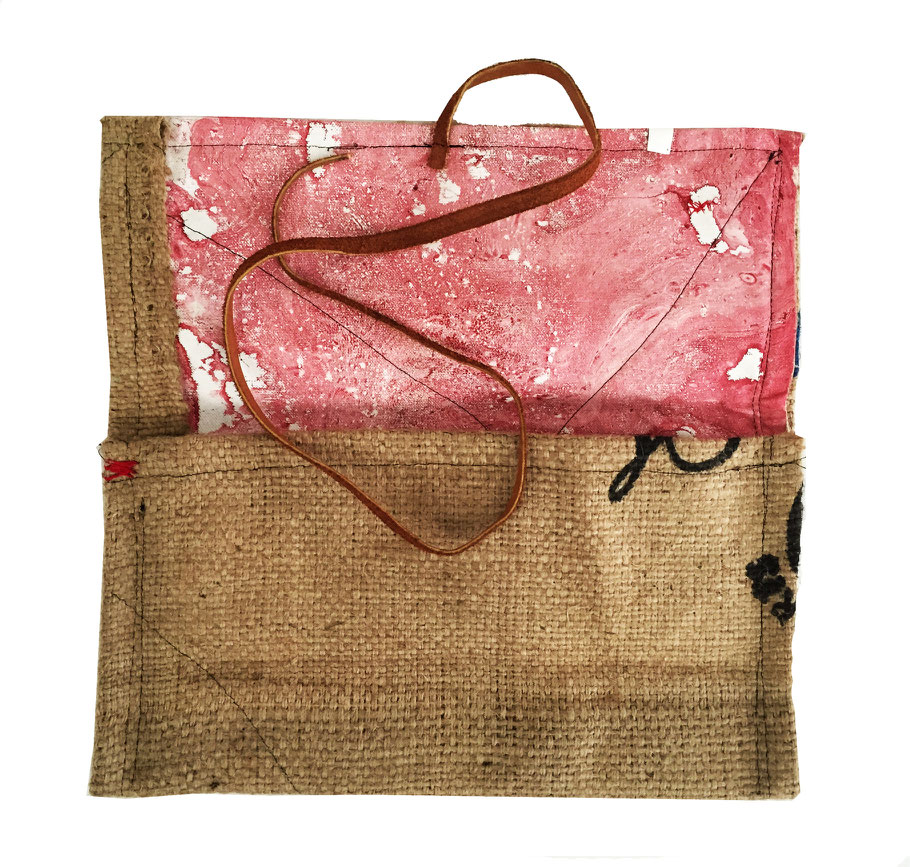 coffee and canvas bag 2 - front opened