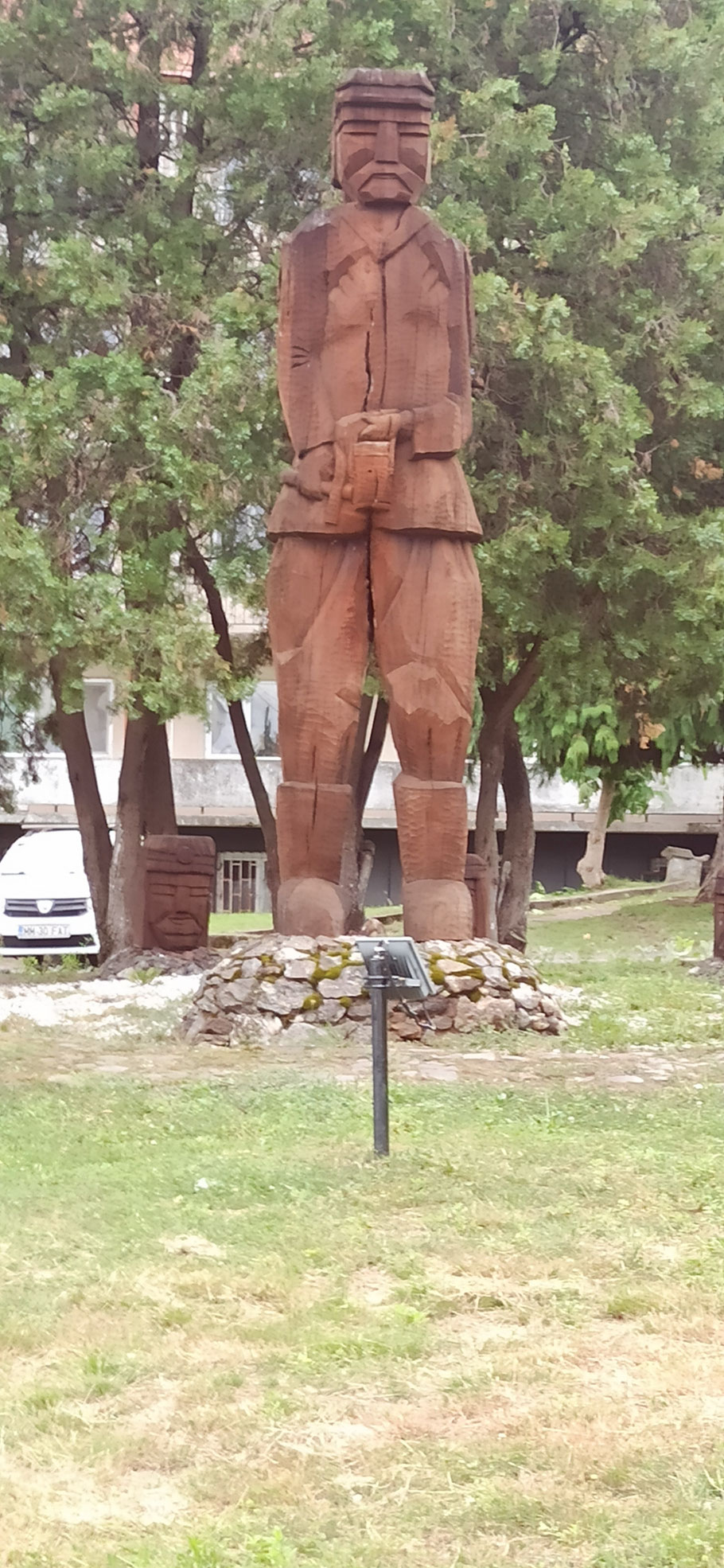 Bergarbeiter Statue in Baia Sprie 