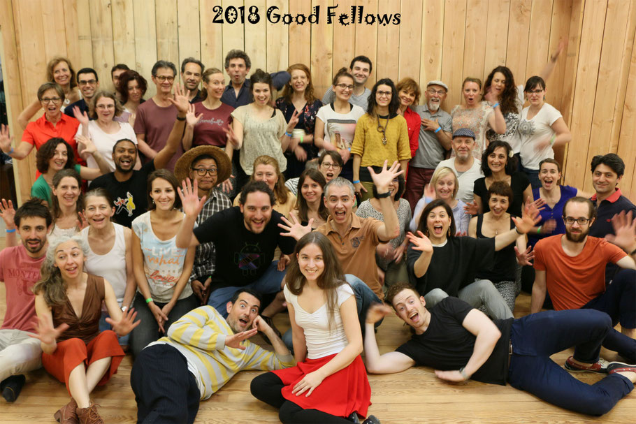 Les Good Fellows 2018 avec nos chers professeurs : Carla, Hugo (Lisbonne), Nick et Ilaria (Londres) !