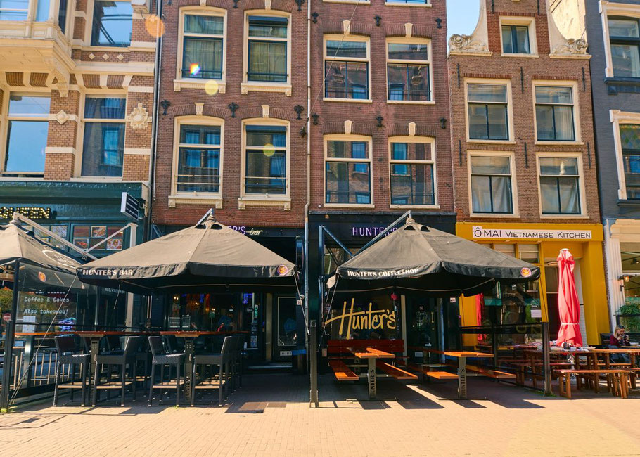 Hunters downtown coffee shop Amsterdam