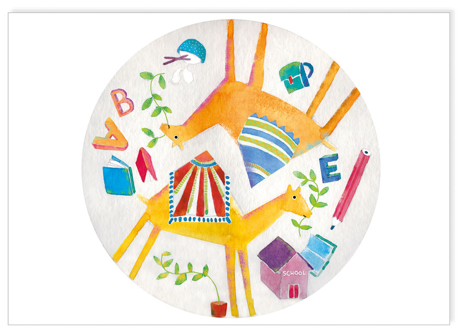 Illustratorin Marlyse Flückiger, Helvetas Karten, Austausch, Zürich, Switzerland
