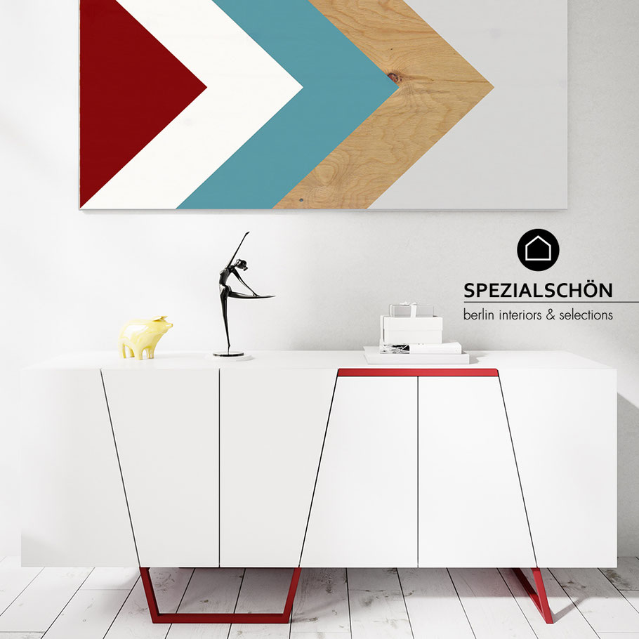 Graphic Sideboard, Grafik Sideboard, Chanel, BlackWhite, Modern Sideboard, Kommode, Schrank, Board, Modern Design, Designklassiker, Style Sideboard