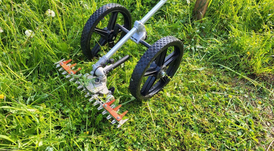 Radsatz zu DTT-2100 Akku-Mähbalken