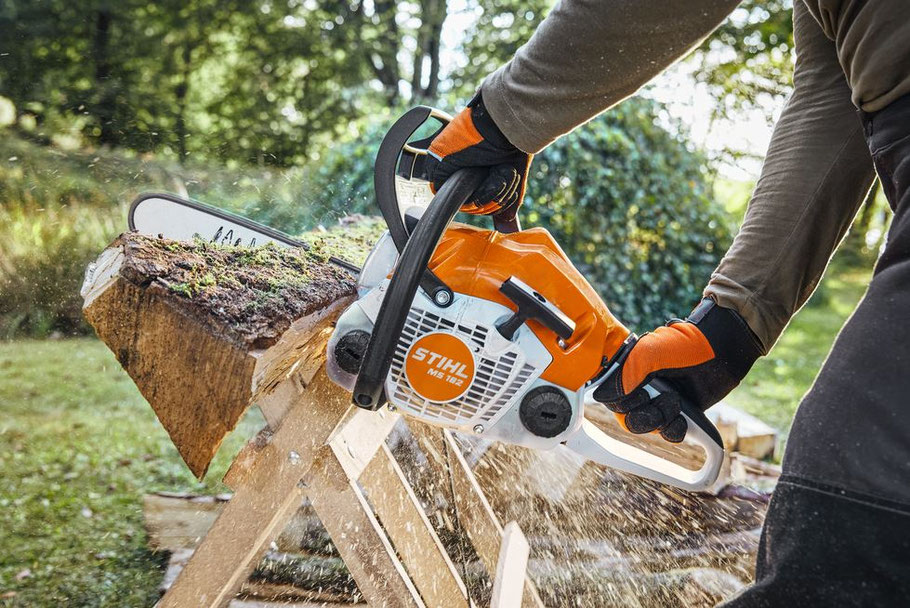 Stihl MS 162 im Einsatz
