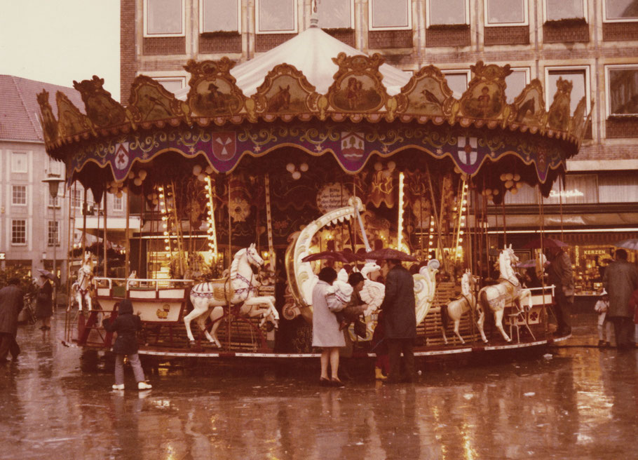 Weihnachtsmarkt 1972 an der Klemensstraße
