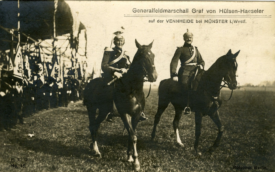 Die Aufnahme entstand anläßlich des Kaiserbesuches in Münster