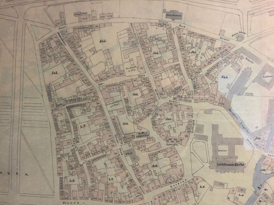 Ausschnitt Stadtplan Hundt von 1862 - 6222.284.15