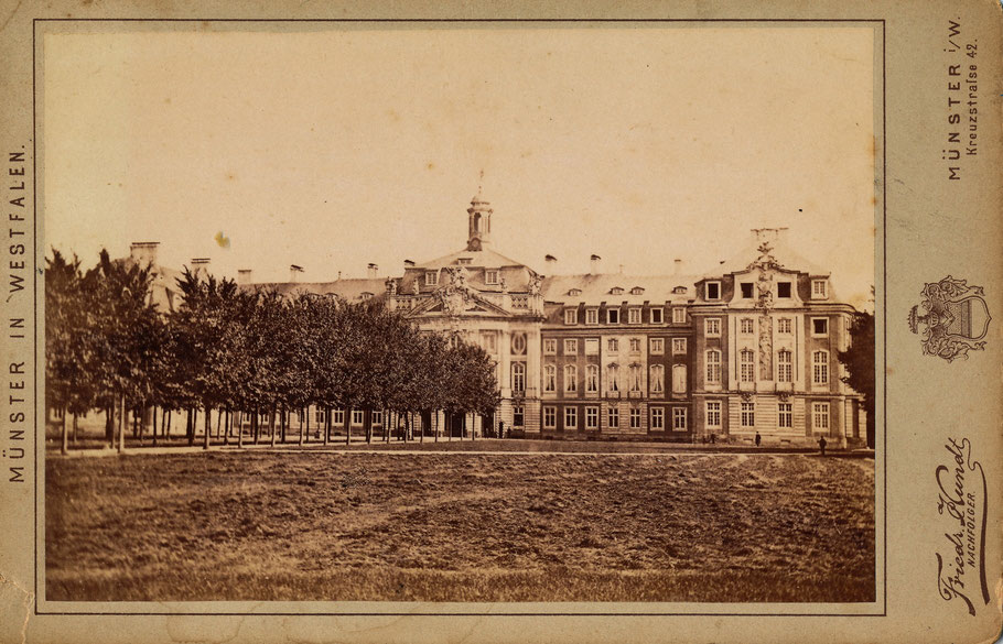 Friedrich Hundt um 1870 - Die Ulmenallee wurde bei Errichtung des Wilhelm I.-Denkmals gefällt.