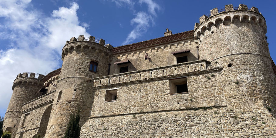 die Burg in Rocca Cilento: heute ein Hotel