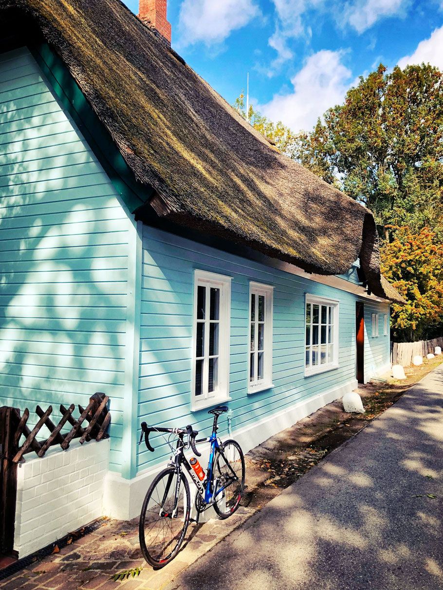 Simplon Pravo Reetdach Bauernhof Gräberkarte Schleswig Holstein Rennrad Radtour