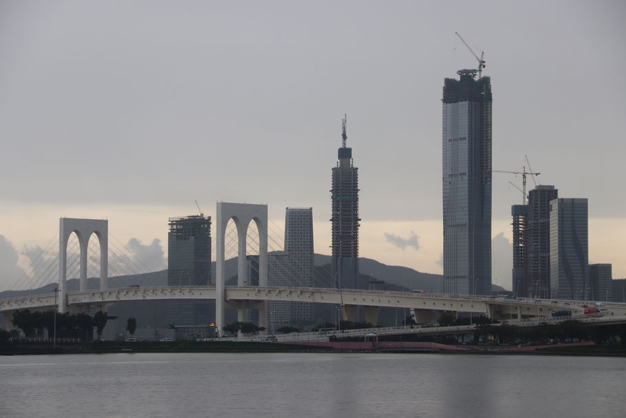 The Macau skyline. God, it was such a dull place