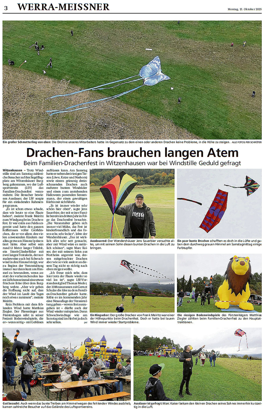 HNA vom 13.10.2025. Vielen Dank für den schönen Artikel