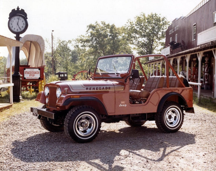 Jeep CJ5 cabrio senza capote, colore bordeaux, magnifico restauro
