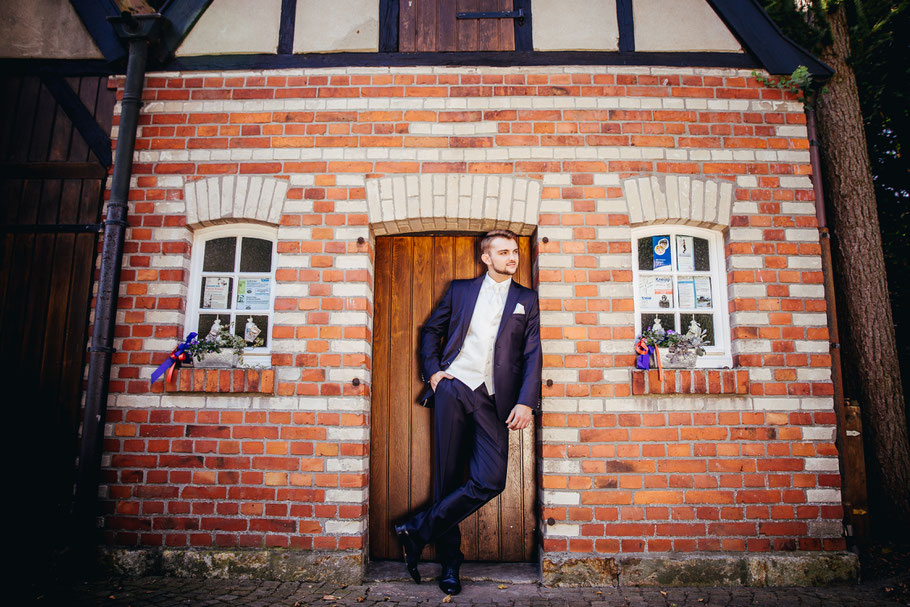 Bräutigam Portrait Münster Hochzeit Fotograf