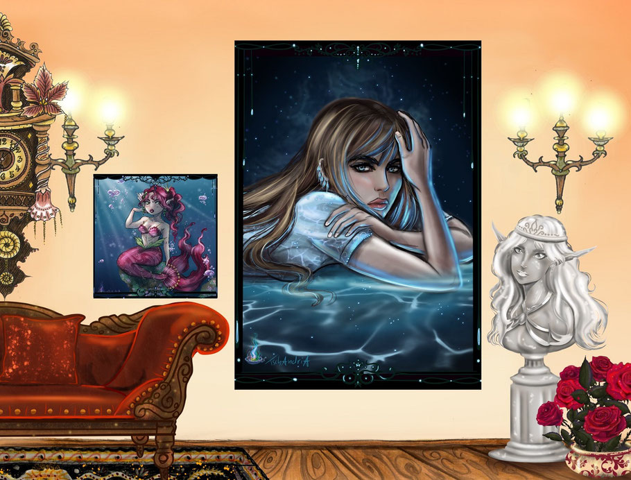 #tschandria #artist #künstlerin #nadinedrexler #meerjungfrau #mermaid #digitalart #fantasie #fantasyartworks