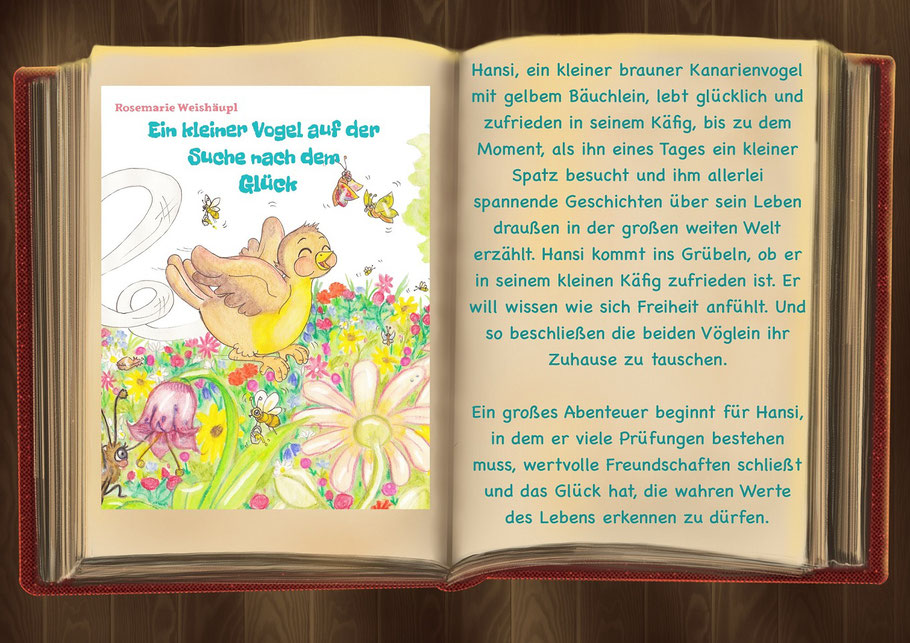 #einkleinervogelaufdersuchenachdemglück #editionsternsaphir #kinderbuch #freundschaft #wertedeslebens #covergestaltung