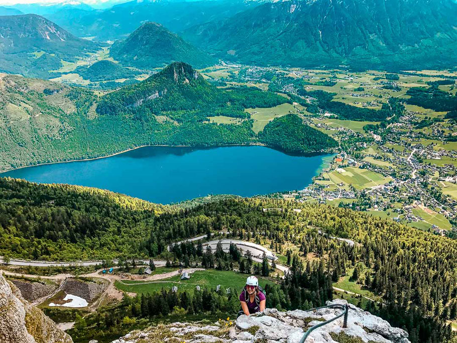 Aussicht vom Sissi-Klettersteig am Loser
