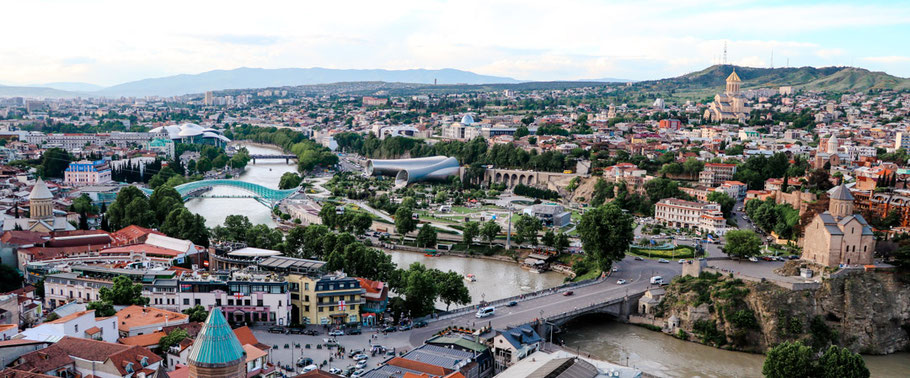 Ausblick über Tiflis von Narikala