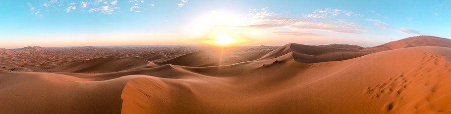 Sonnenuntergang in der Erg Chebbi
