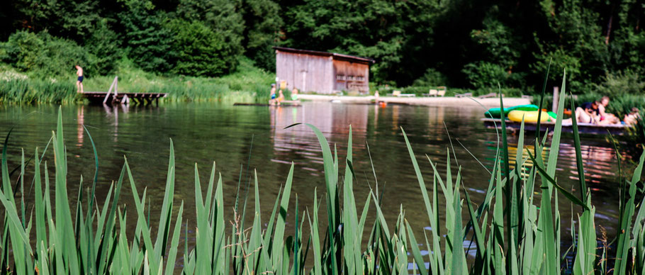 Badeweiher Schnitzmühle bayerischer Wald