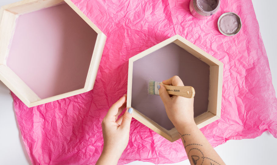 DIY Estanterías hexagonales by Sami Garra
