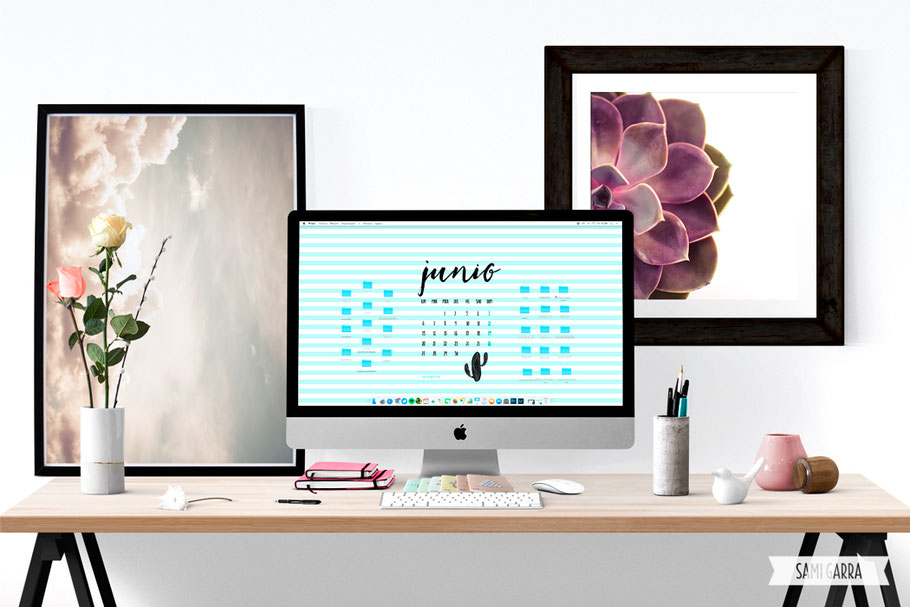 Freebies de calendario: JUNIO by Sami Garra