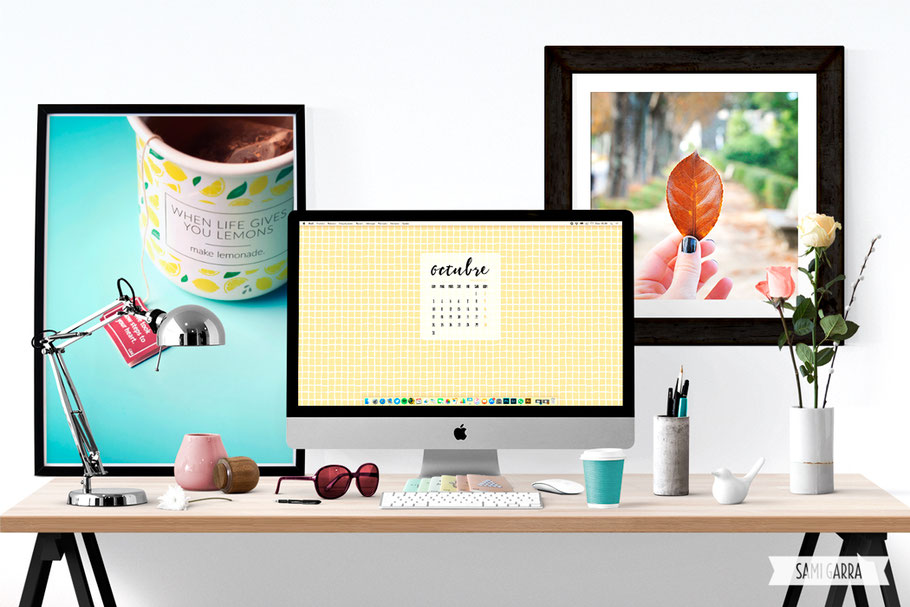 Freebies de calendario: OCTUBRE by Sami Garra