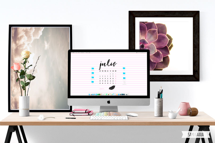 Freebies de calendario: JULIO by Sami Garra
