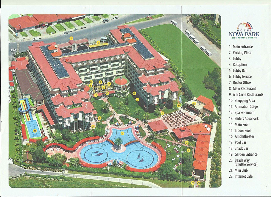Nova Park ★★★★ - Hotel Lageplan