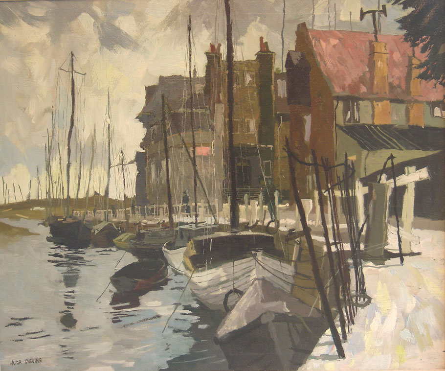 Hugh Chevins (1931-2003) "Blakeney Harbour"  oil 20 x 24 inches £1200