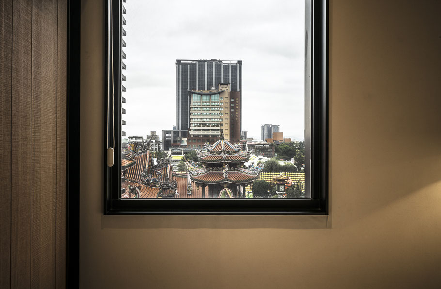 Longshan Temple in  Ximen im Zentrum von Taipei, Taiwan, als Farbphoto