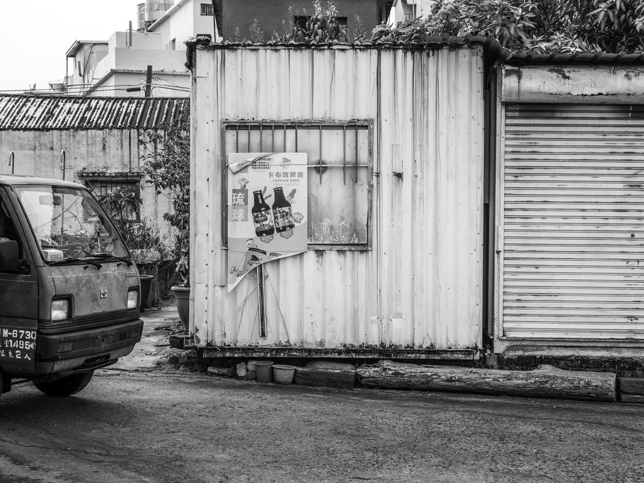 Frachtcontainer als Tiny houses auf Liuqiu Island in Taiwan