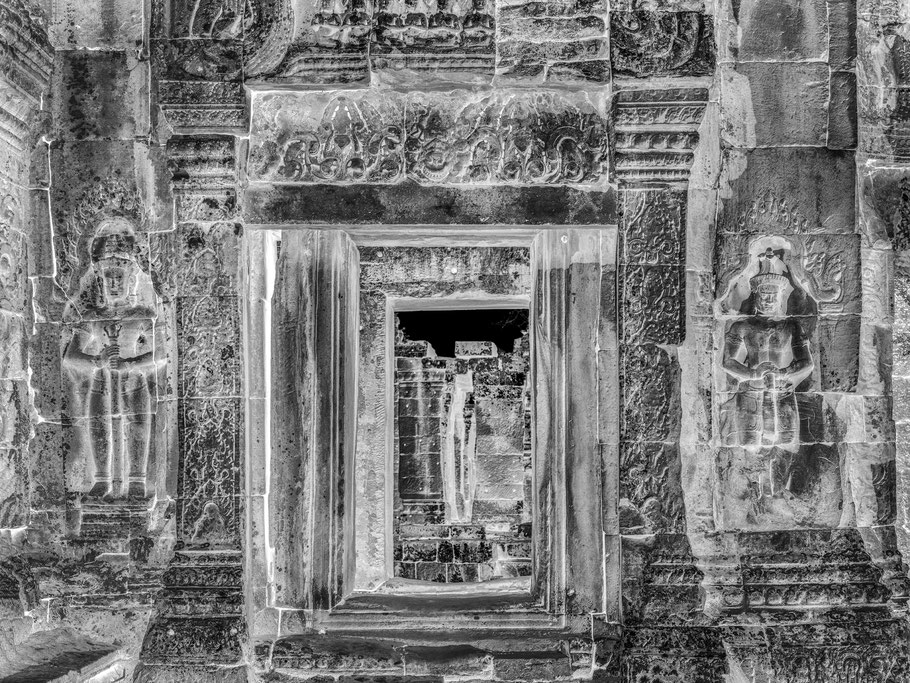 Angor Wat Siem Riep Kambotscha SW-Fotografie grafisch verfremdet