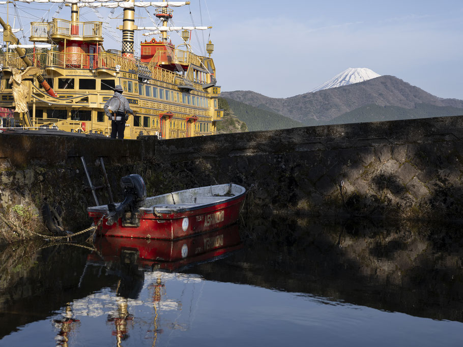 Mount Fuji von Hakone aus als Farb-Photographie, Japan