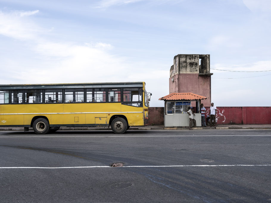 Colombos City, Marine Drive als Farbphoto