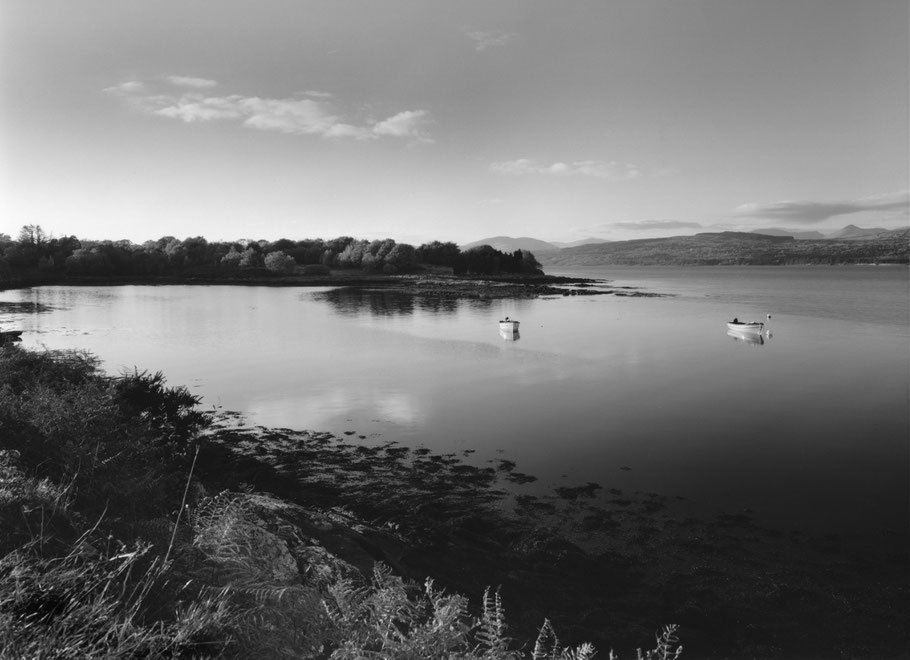 Ring of Kerry, Irland, in schwarz-weiß als Großformat-Photographie