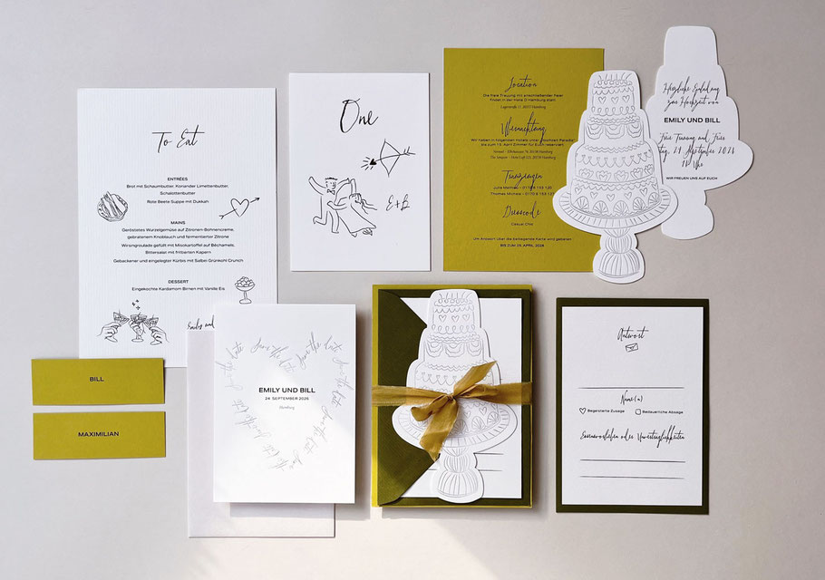 Hochzeitspapeterie von studio vanhart – Kollektion „Marble“ – www.studiovanhart.de